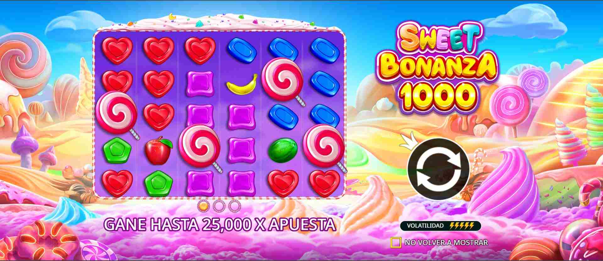Tragaperra de frutas y dulces 