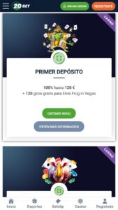 20Bet casino promociones para nuevos usarios