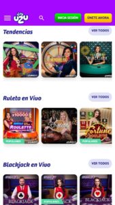 Colección de juegos en vivo PlayUZU