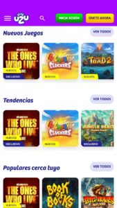 Colección de juegos en PlayUZU casino