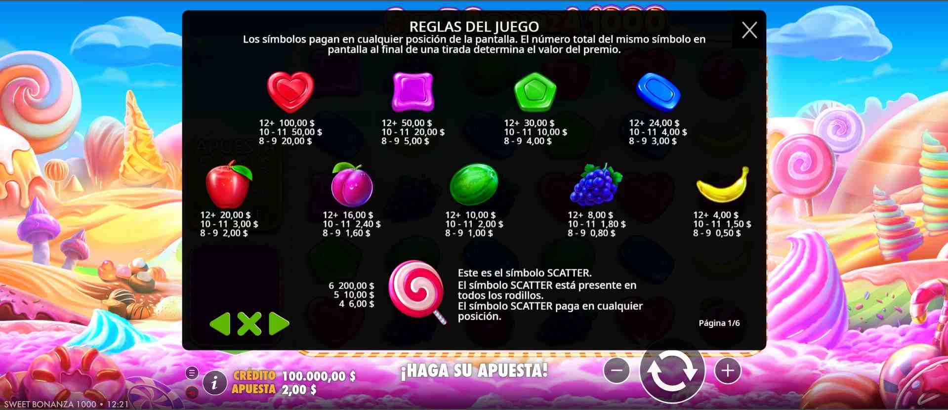 Sweet Bonanza 1000 online