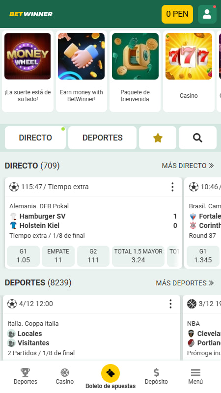 BetWinner Casino en Perú 