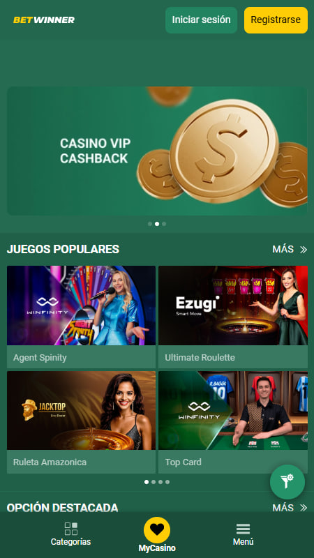Casino en vivo con crupieres reales en BetWinner